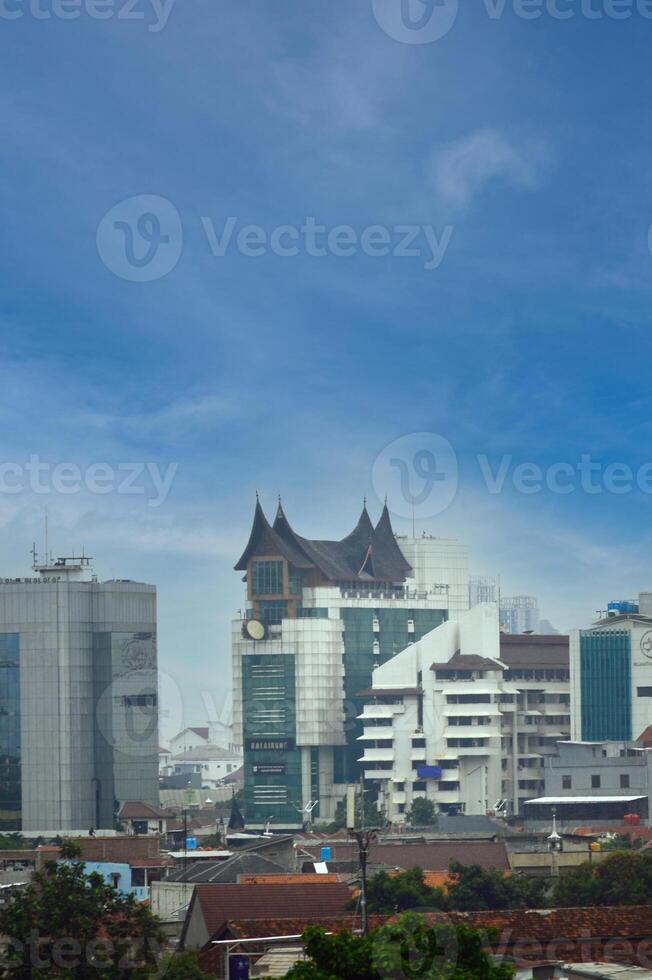 View of the city of Jakarta from a height photo