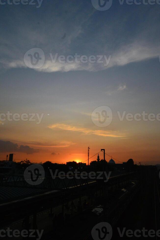 The view of the sky in the afternoon photo