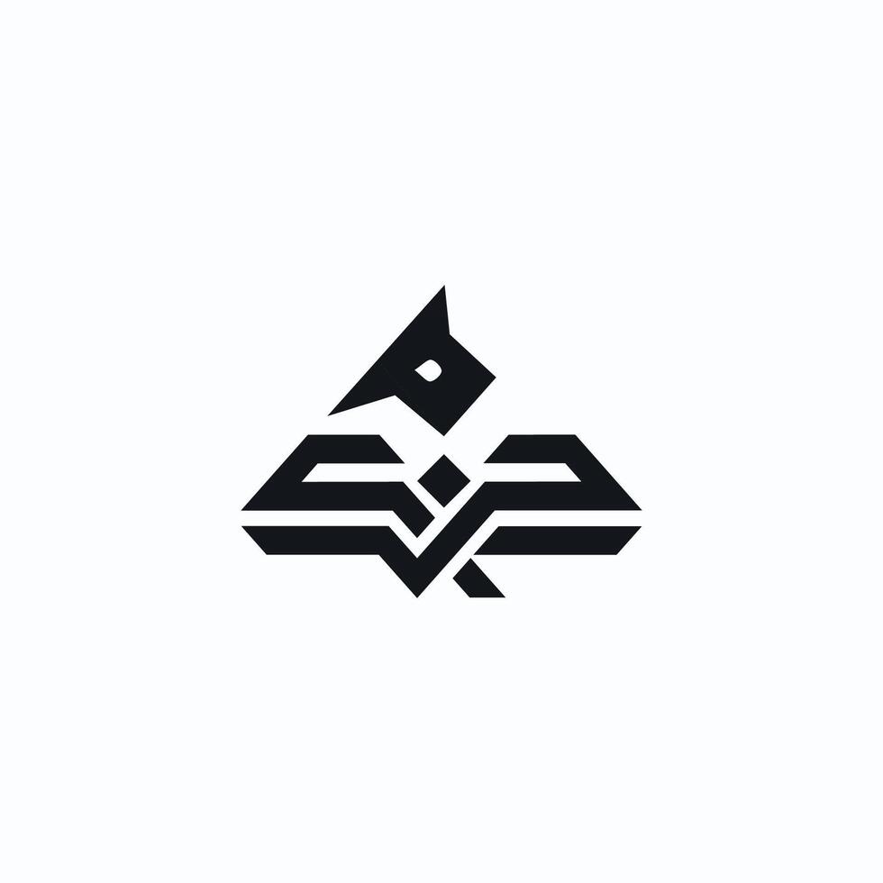 Letter PQ Bird icon logodesign vector