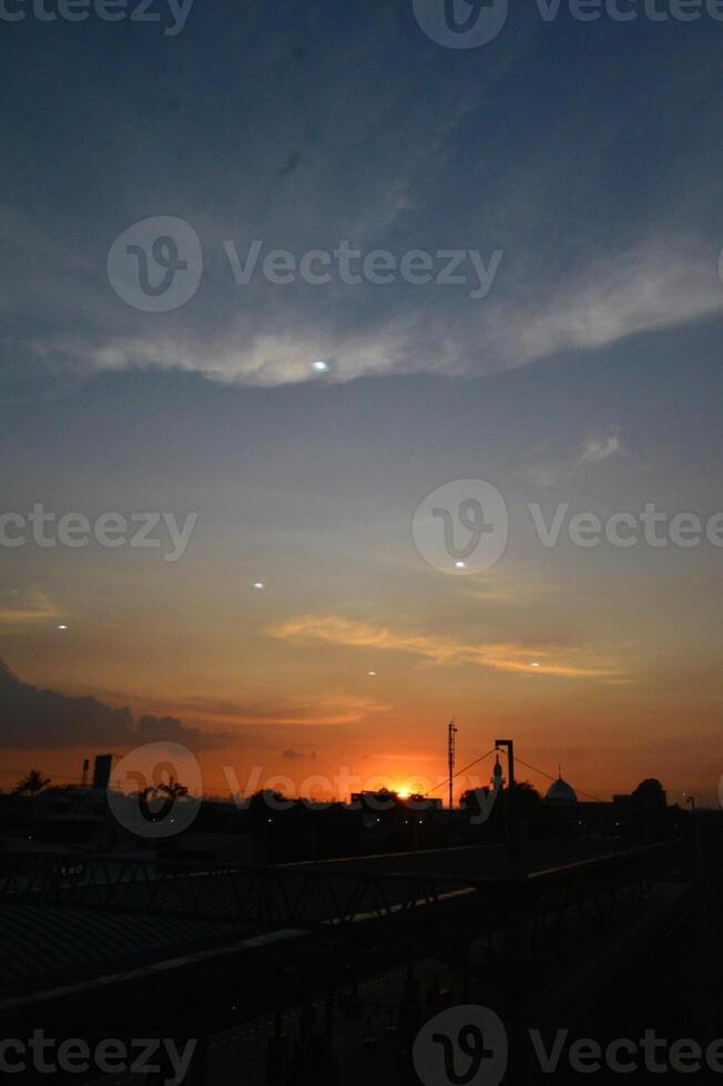 The view of the sky in the afternoon photo