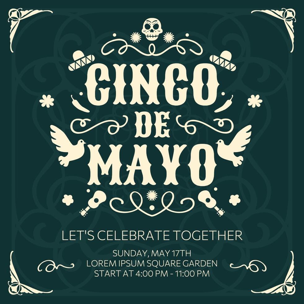 Simple Layout Cinco de Mayo Feed Post template