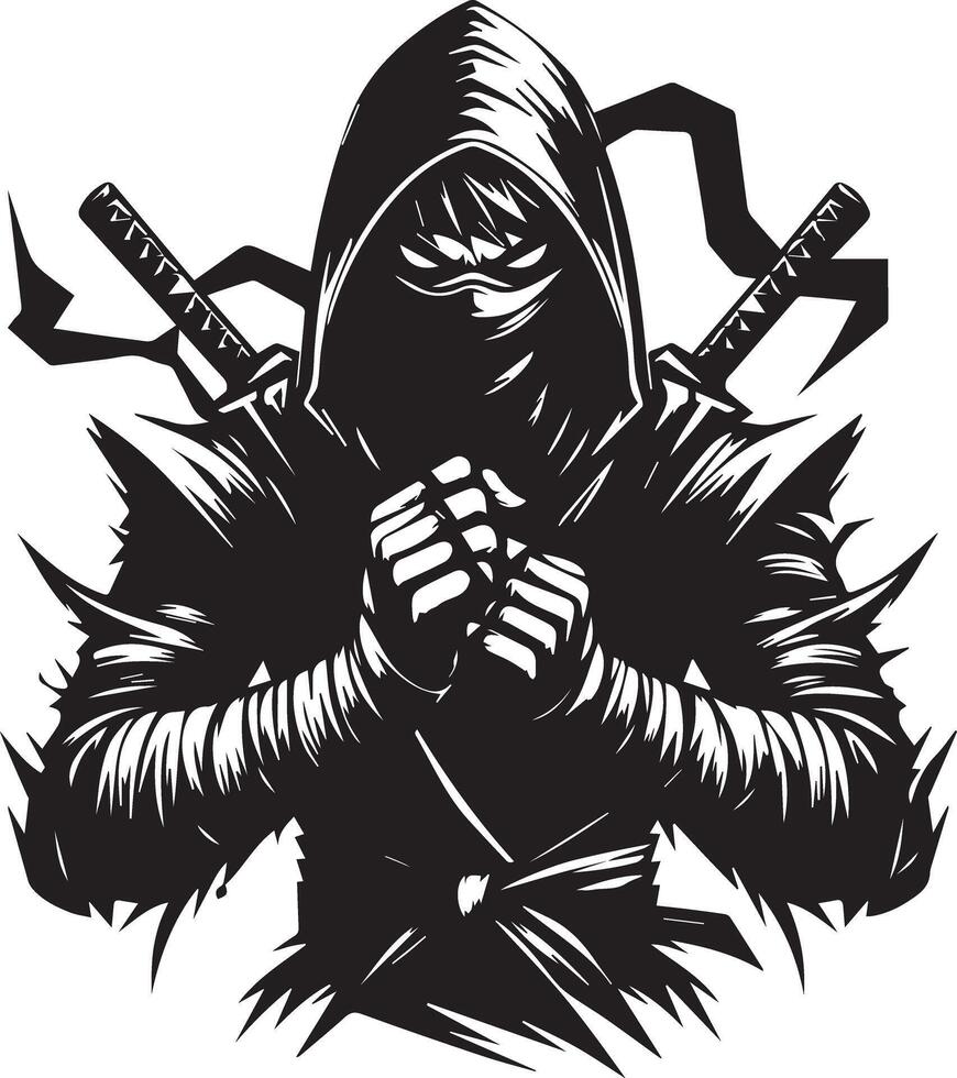 Ninja Assassin Fighter vector