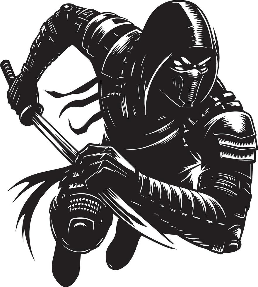 Ninja Assassin Fighter vector