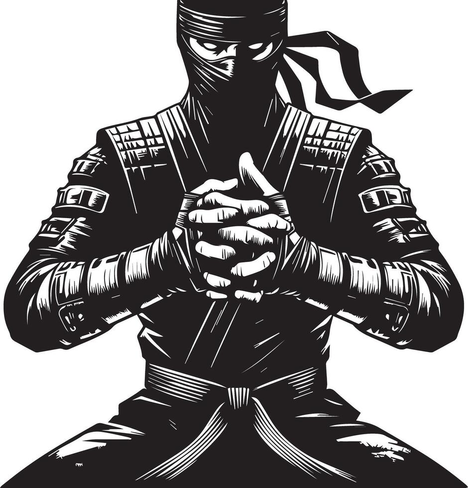 Ninja Assassin Fighter vector