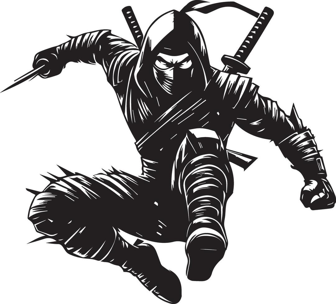 Ninja Assassin Fighter vector