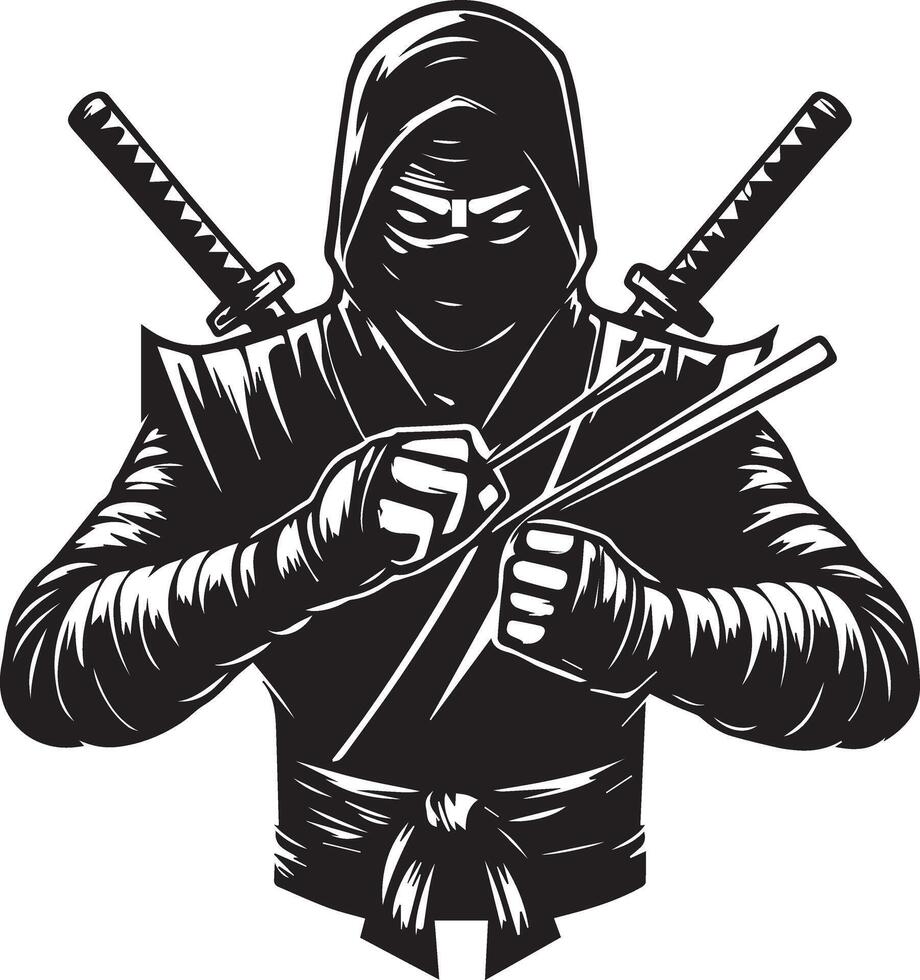 Ninja Assassin Fighter vector