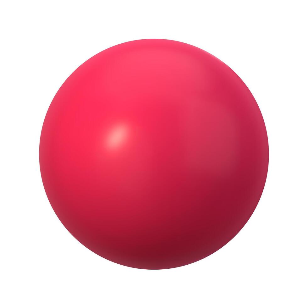High-quality 3D sphere illustration. Vibrant, shiny, and transparent orb in pink pastel colors. Perfect for modern, geometric designs. Versatile for art, web, and graphic projects vector