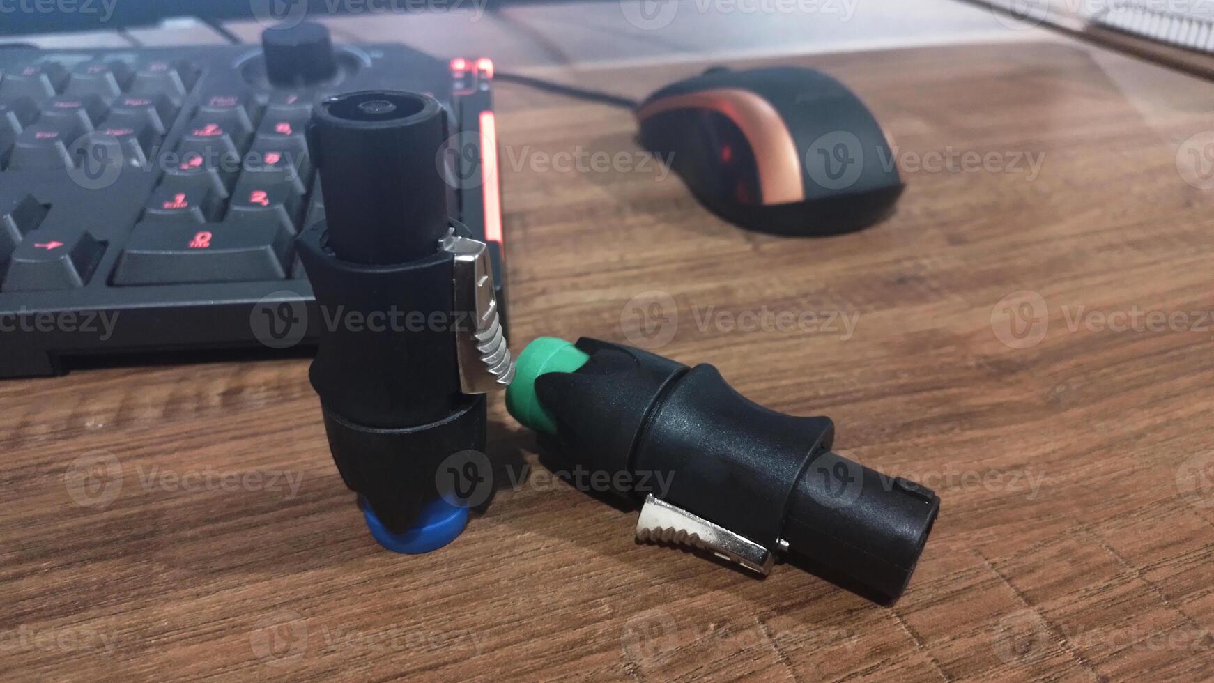 Screwdriver handle fell off on the table photo