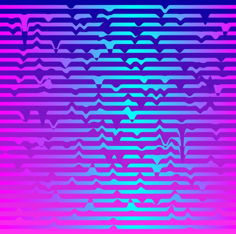 Abstract gradient background in the form of pink and blue stripes vector