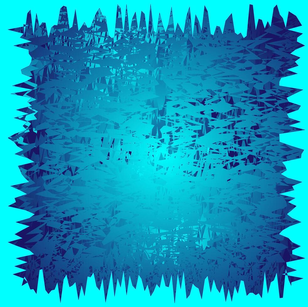 Abstract frame on blue gradient background vector