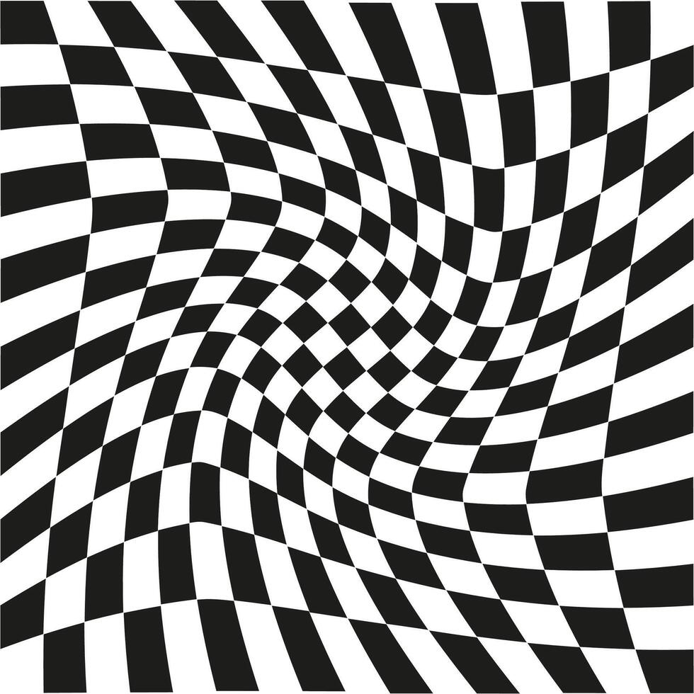 Chess background in a spiral vector