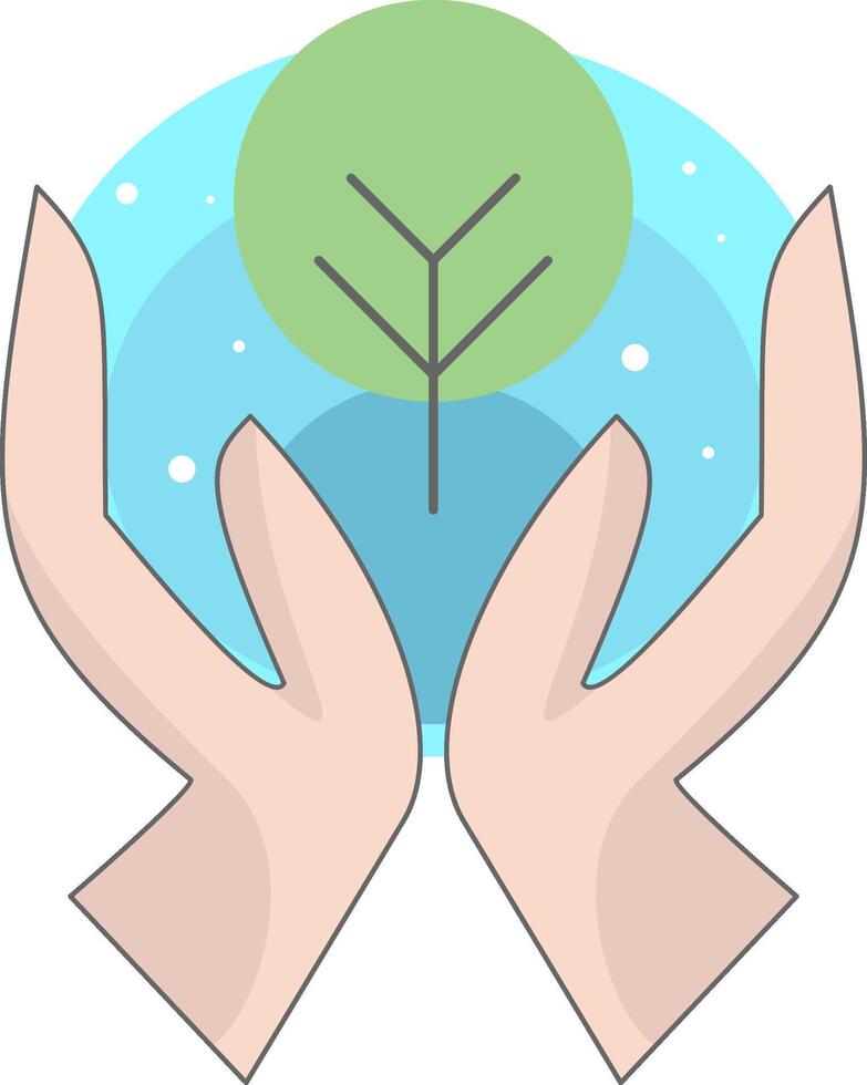 Modern green environmental ecology icon vector