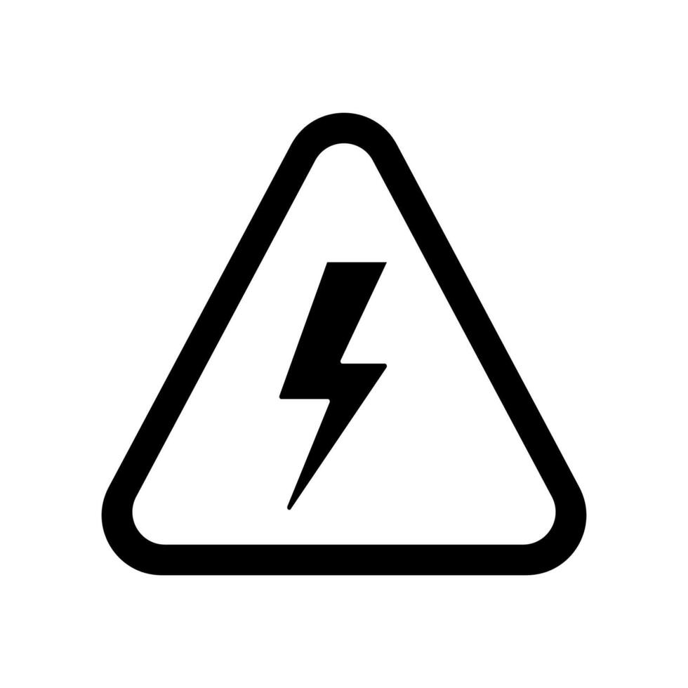 Electricity sign and symbol. Simple design. vector