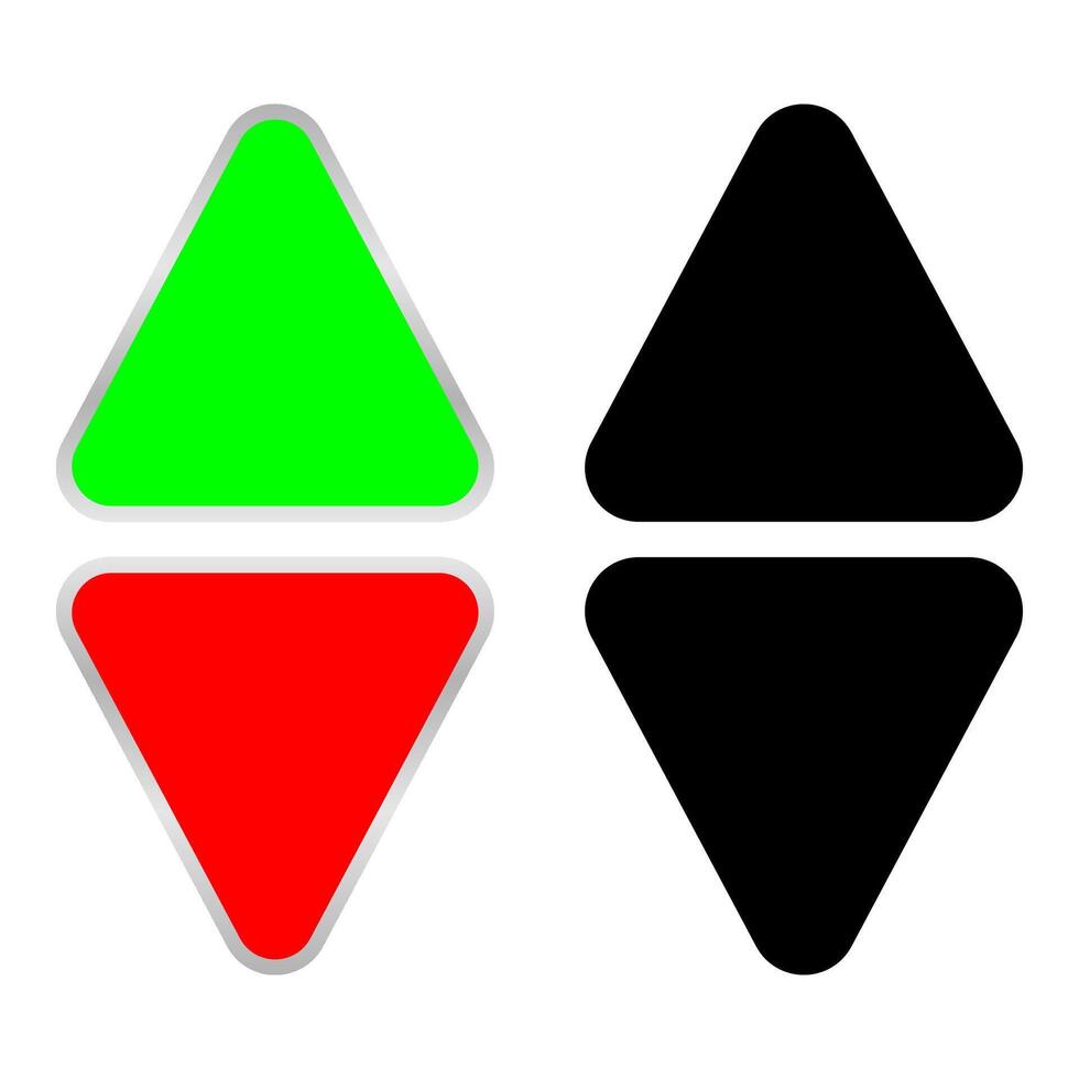 Up and down button sign. Simple design. vector