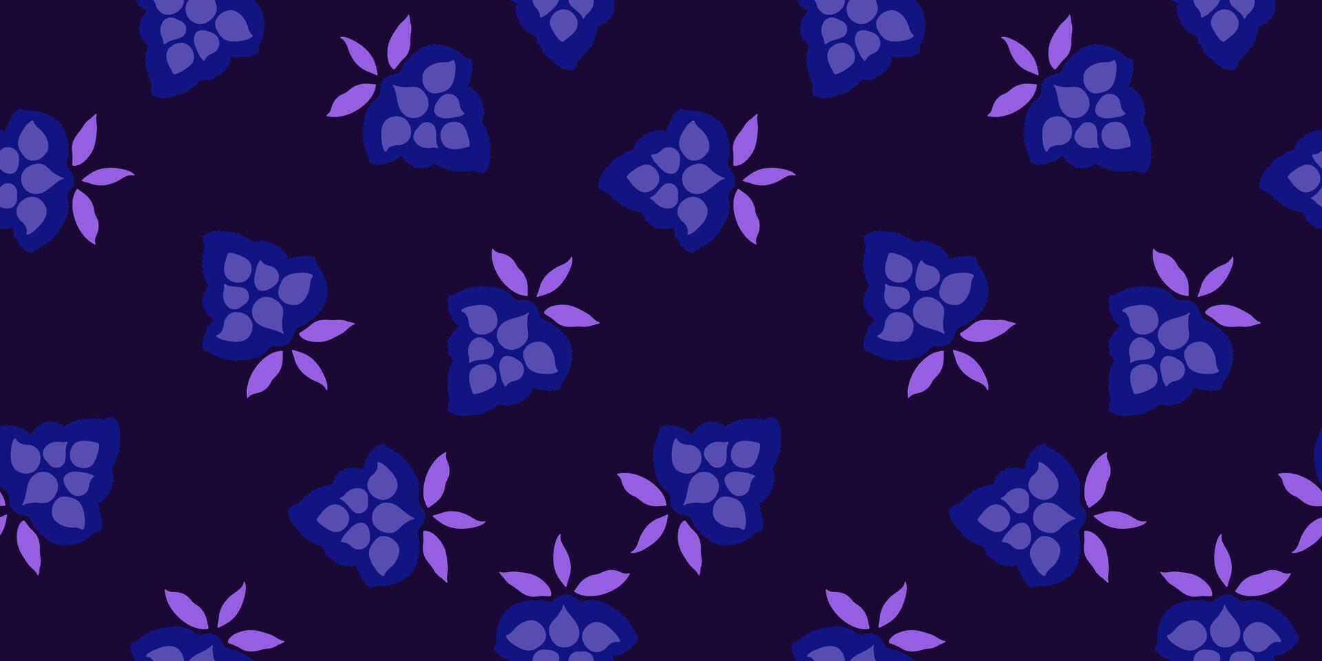 Abstract minimalist shapes scattered randomly on a seamless pattern. Creative blue small forms with tiny dots, drops, spots, snowflakes, circles printing on a dark background. hand drawing sketch. vector