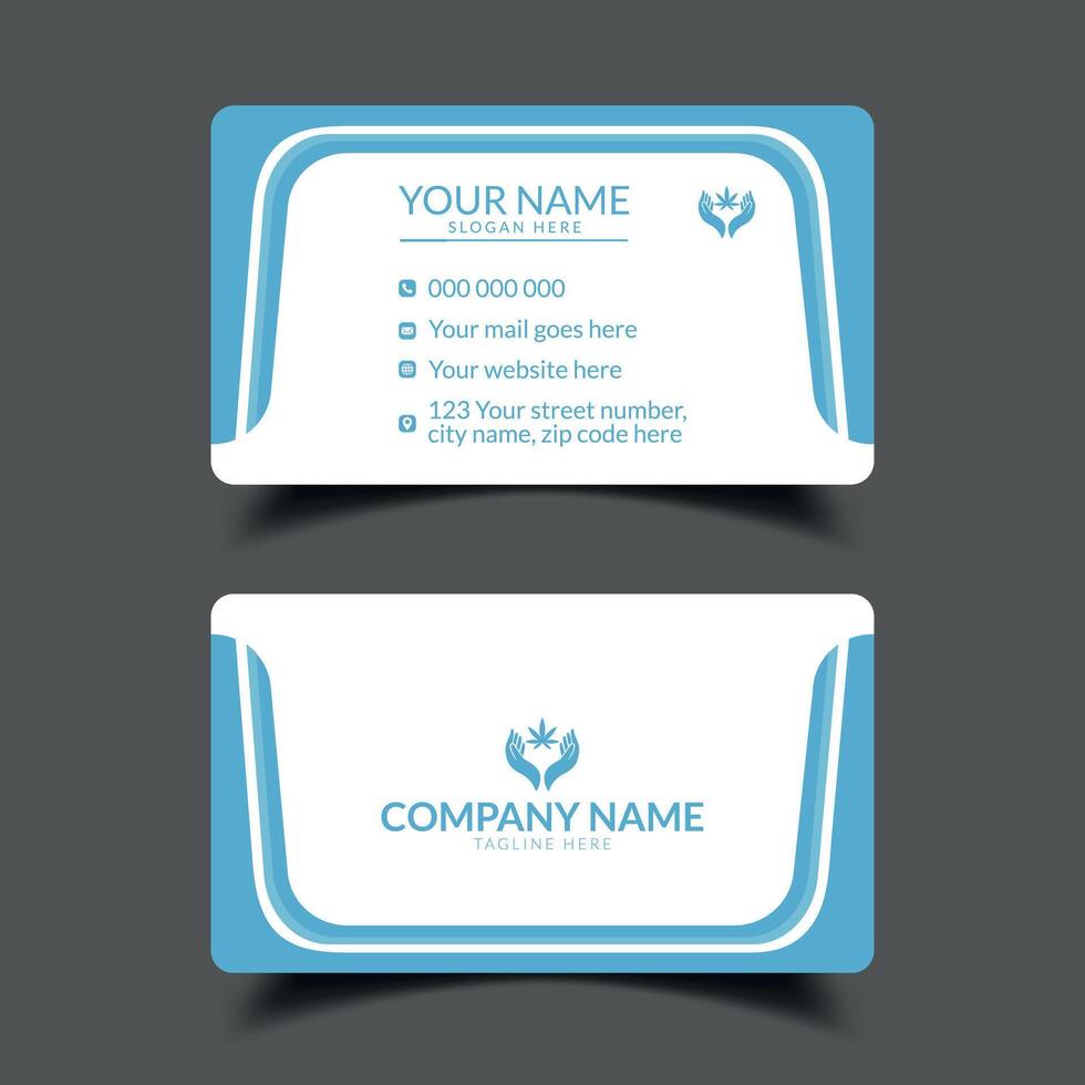 Elegant business card design vector
