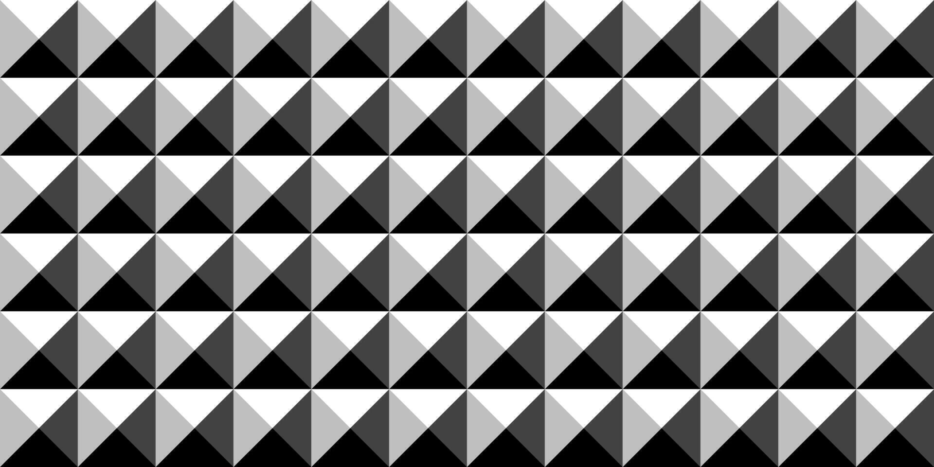 Monochrome seamless geometric cube pattern. Black and white abstract square shapes repeatable background. Decorative endless 3d geometry texture vector
