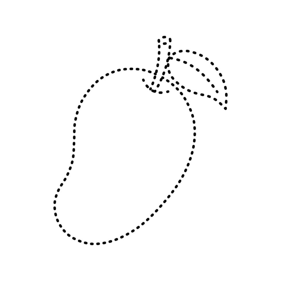 tracing mango illustration vector