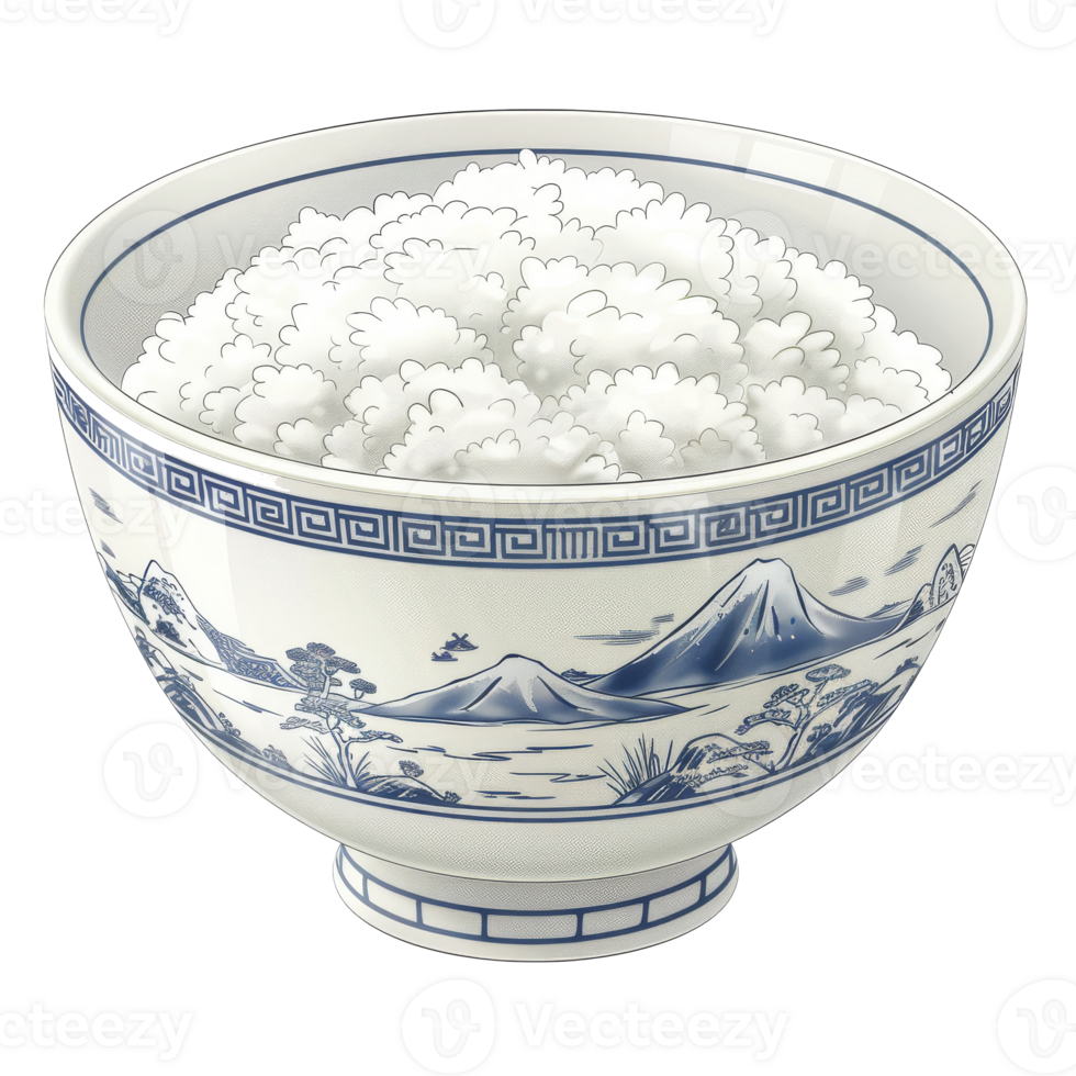 Close-up shot of bowl filled with white rice png