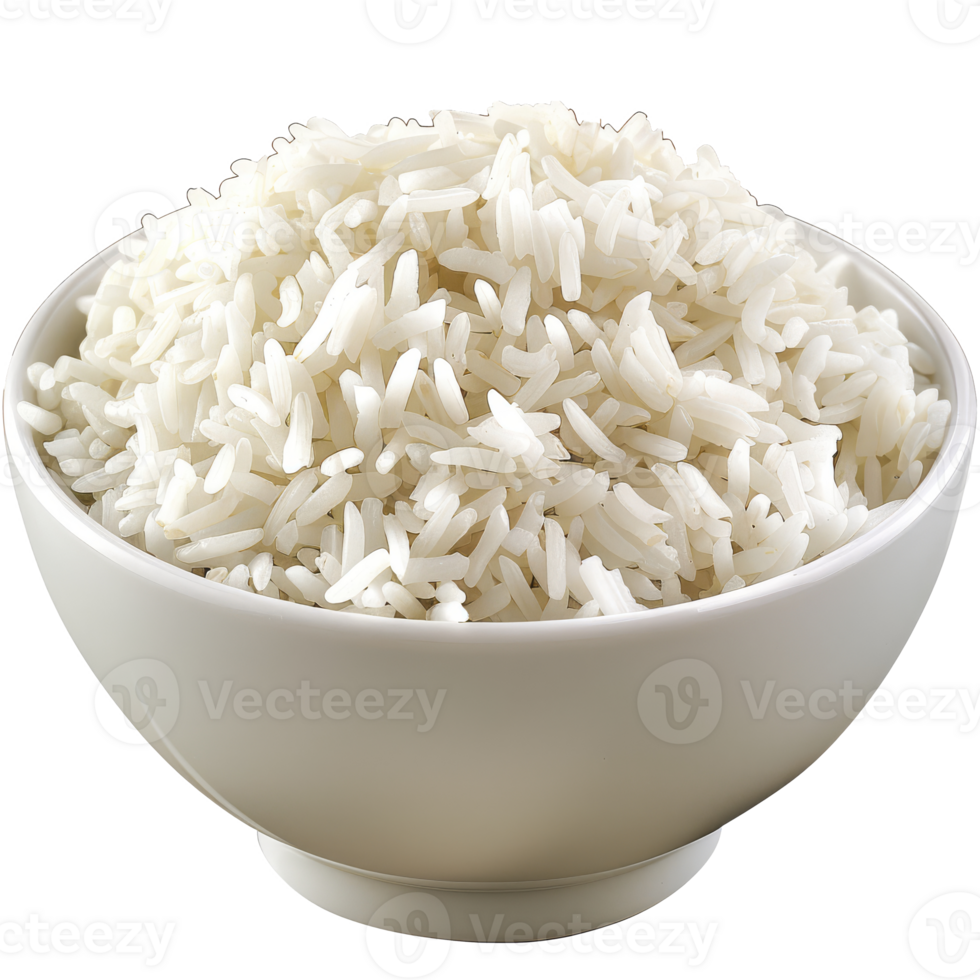 Close-up shot of bowl filled with white rice png