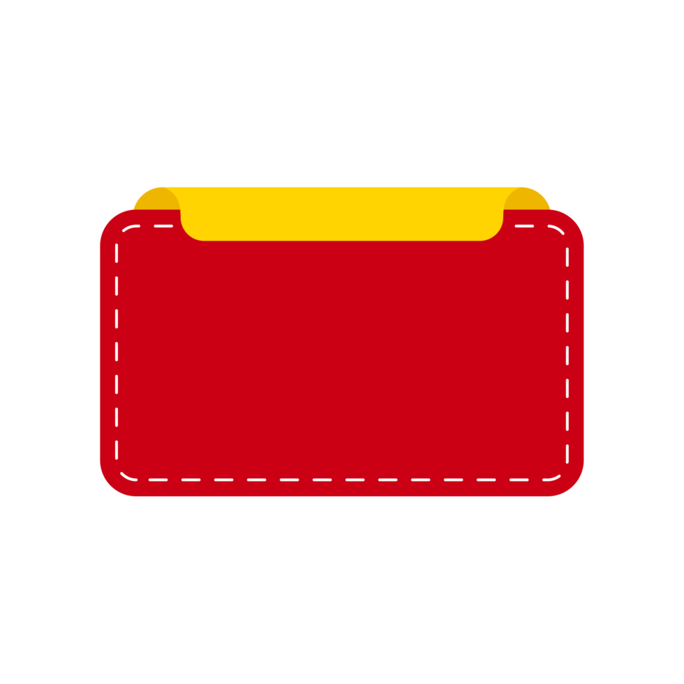 Red banner label for sale promotion design png