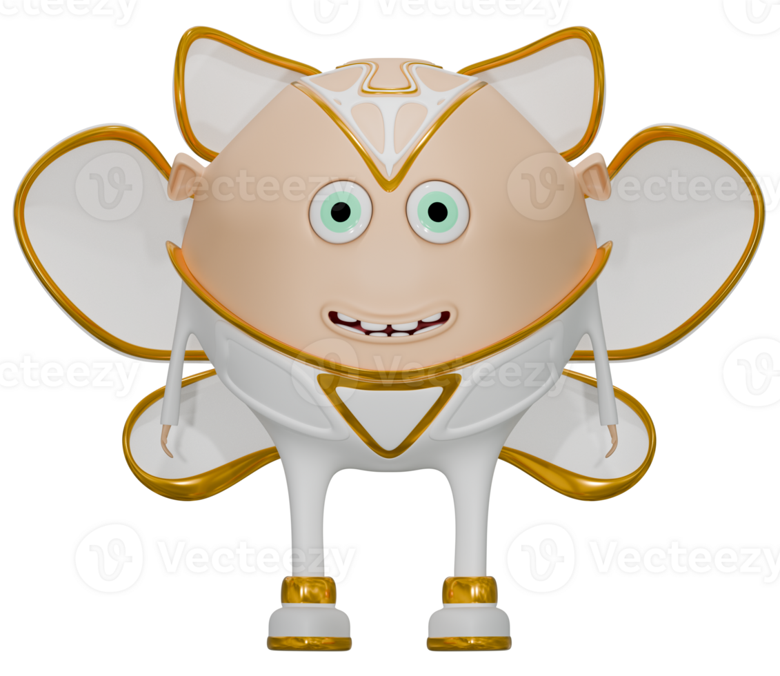 3d personnage ange Masculin content blanc vêtements png