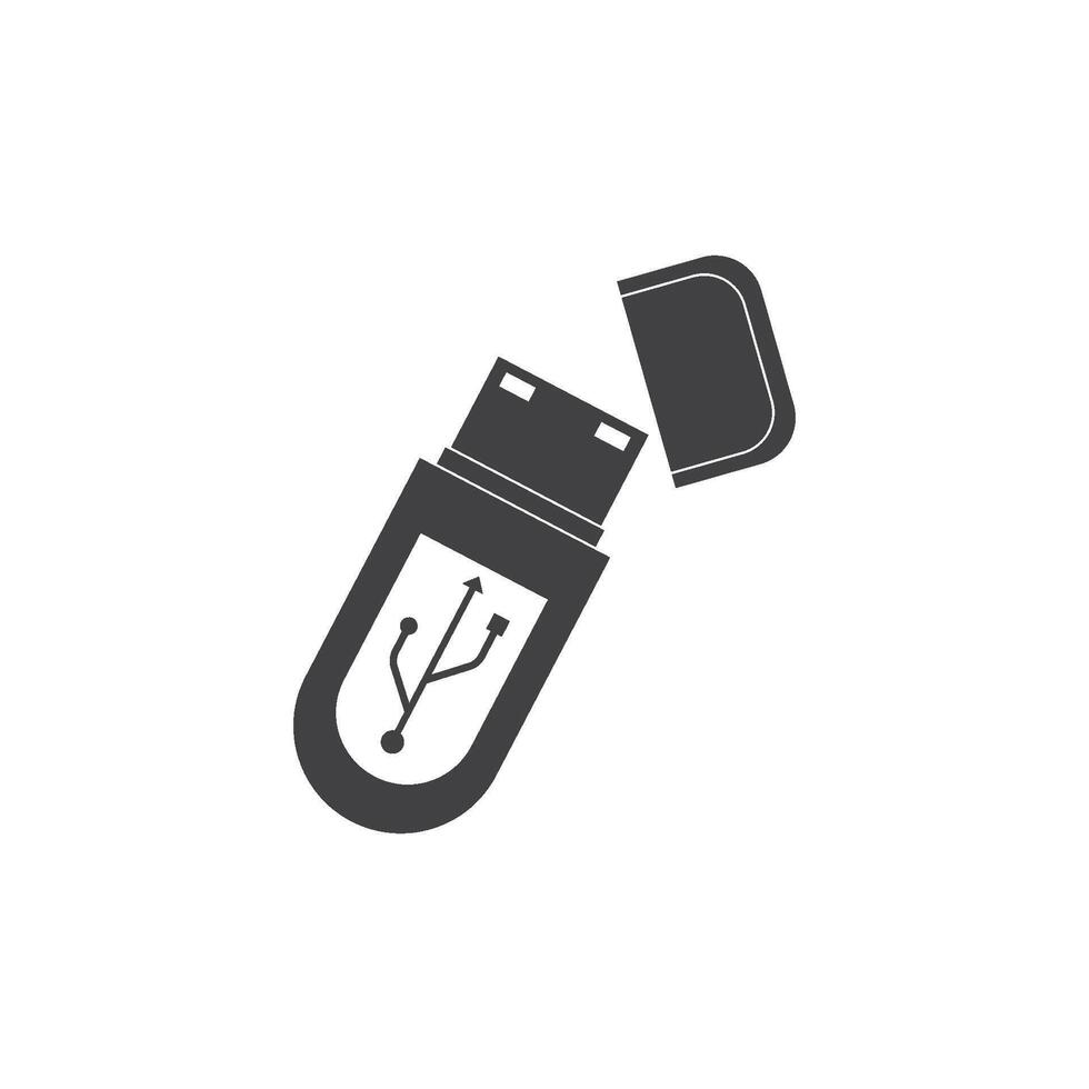 USB data transfer icon vector