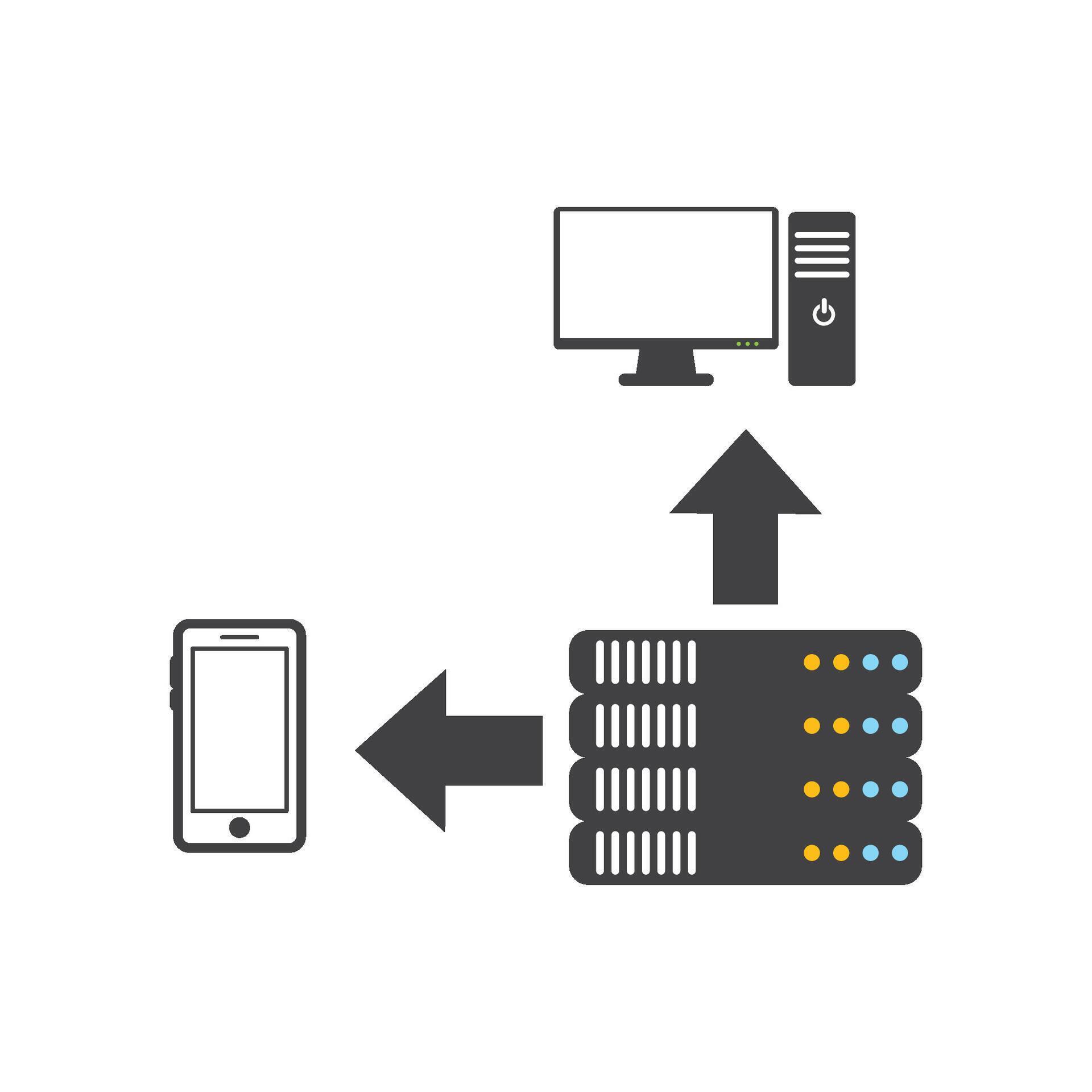 Computer server icon 45900604 Vector Art at Vecteezy