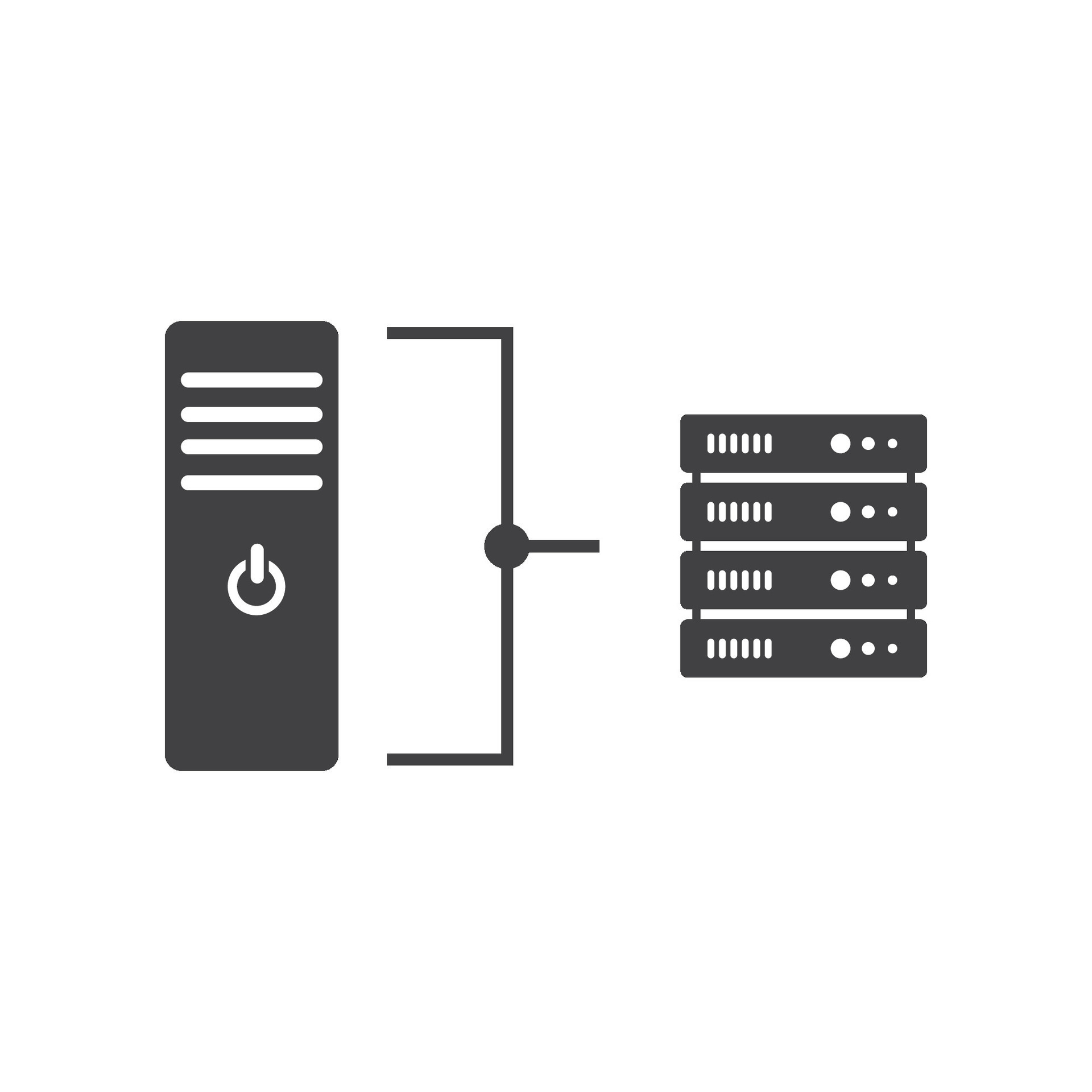 Computer server icon 45900612 Vector Art at Vecteezy