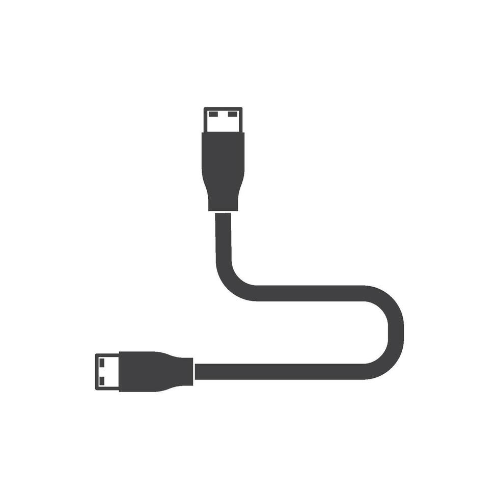 USB data transfer icon vector