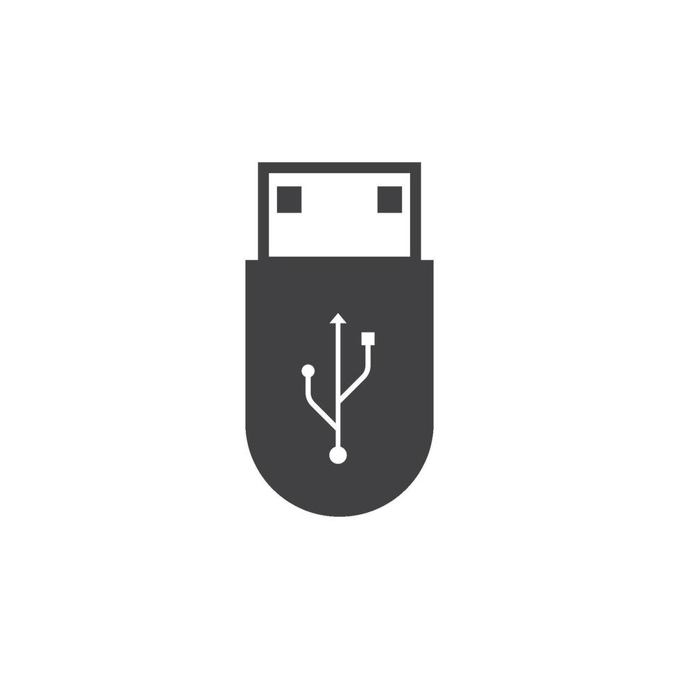 USB data transfer icon vector