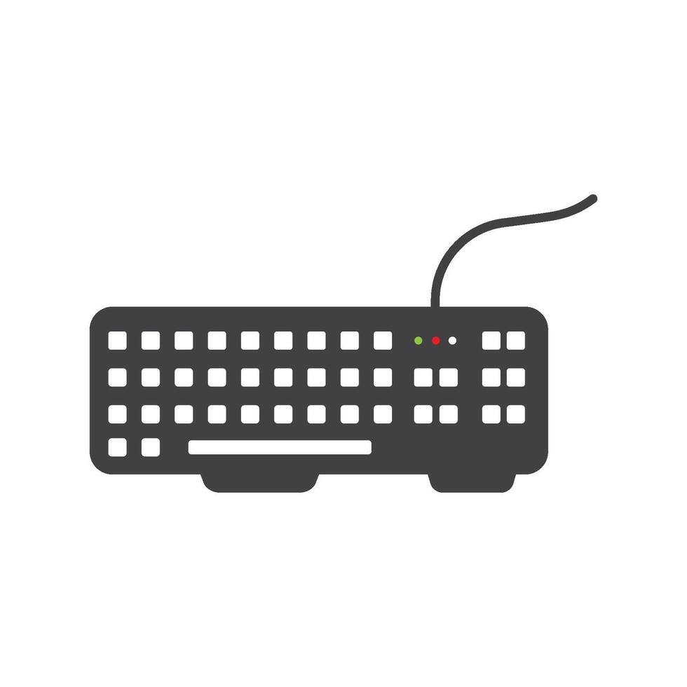 Keyboard icon flat design vector