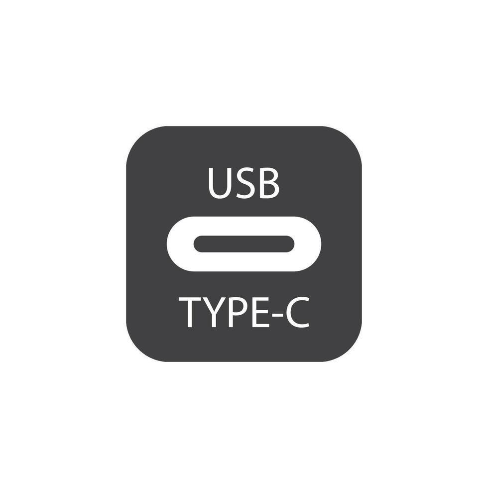 USB data transfer icon vector