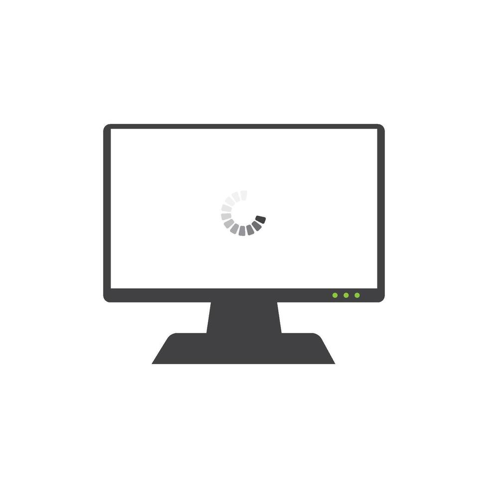 Computer icon flat design vector