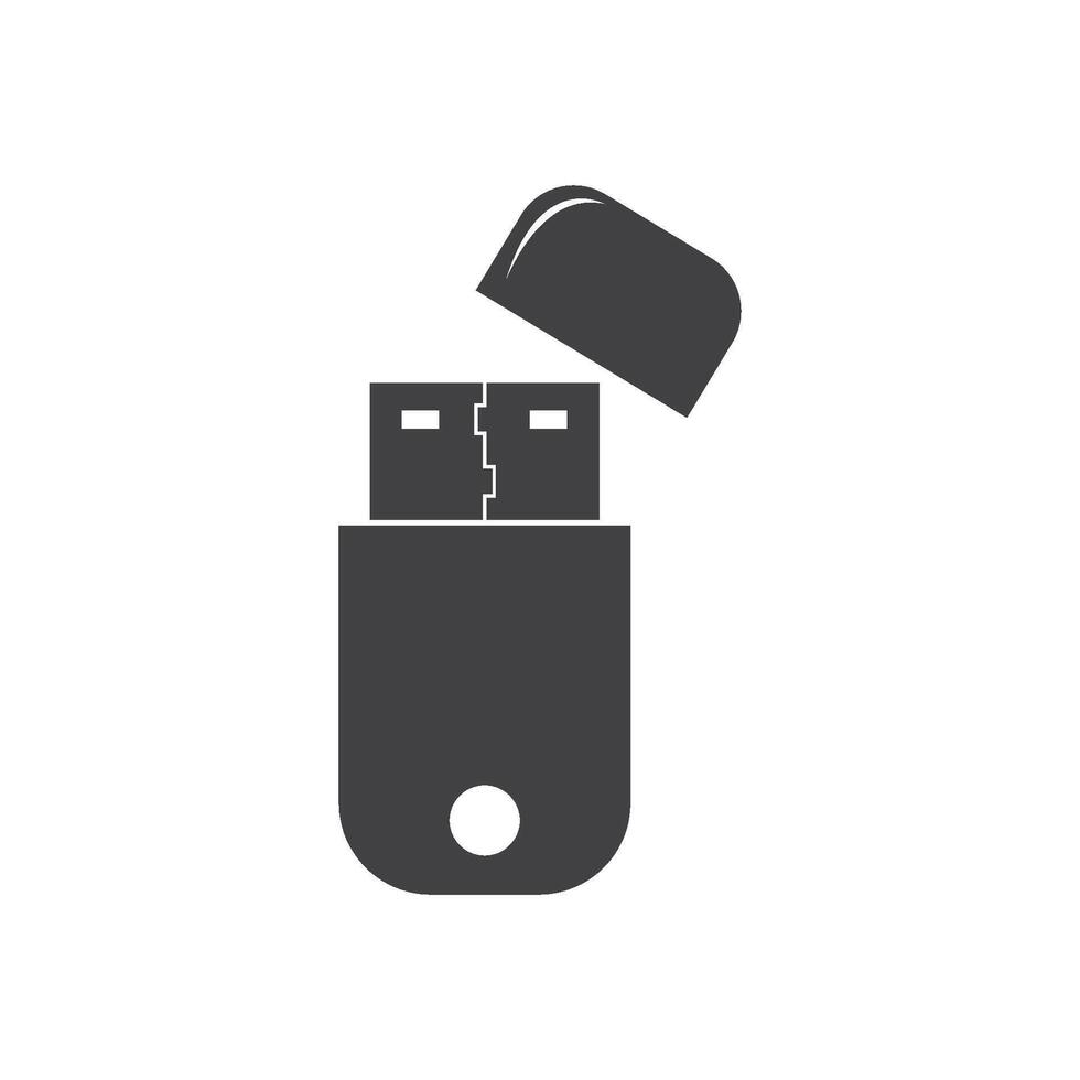 USB data transfer icon vector
