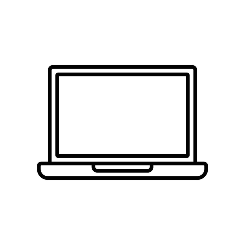 laptop icon design template simple and clean vector