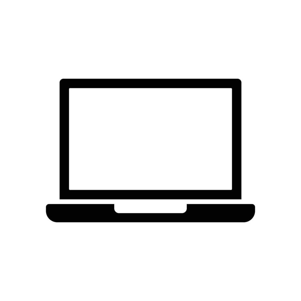 laptop icon design template simple and clean vector