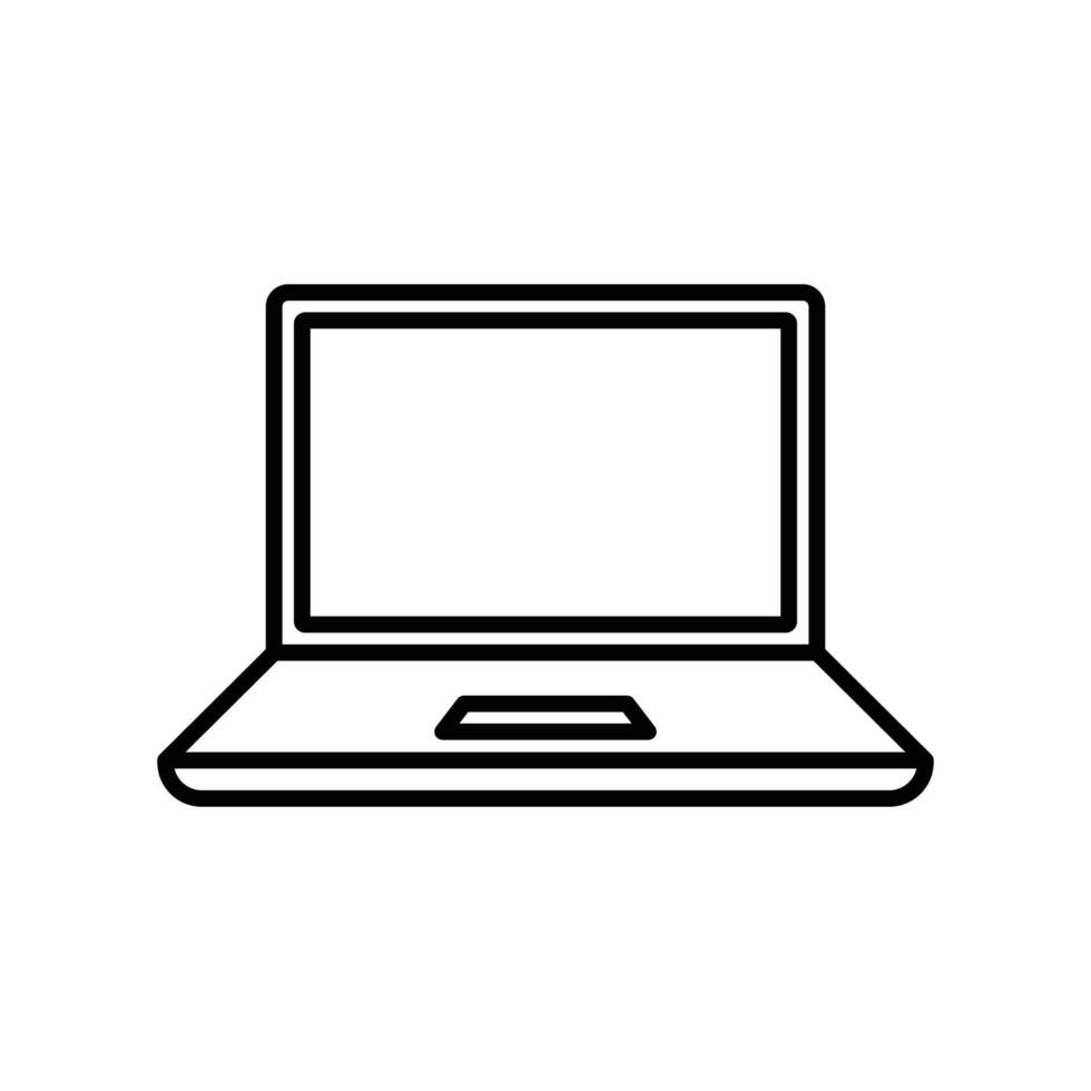 laptop icon design template simple and clean vector