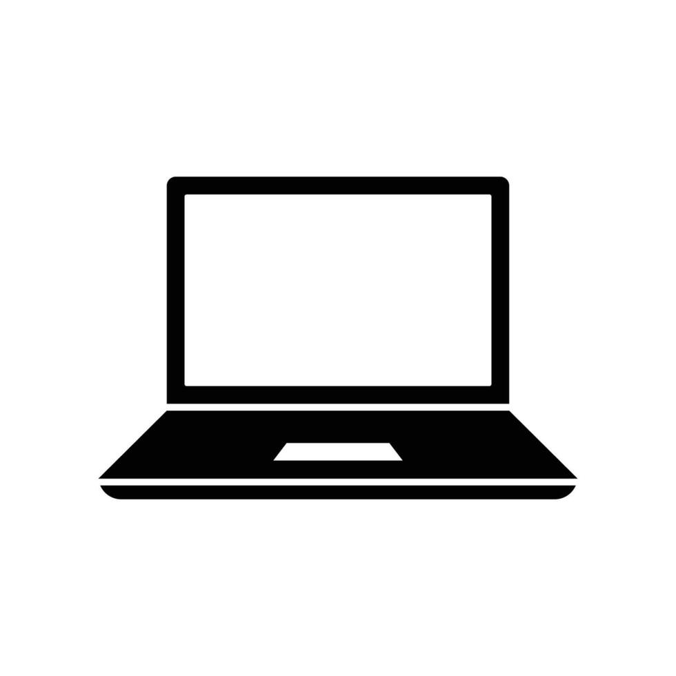 laptop icon design template simple and clean vector