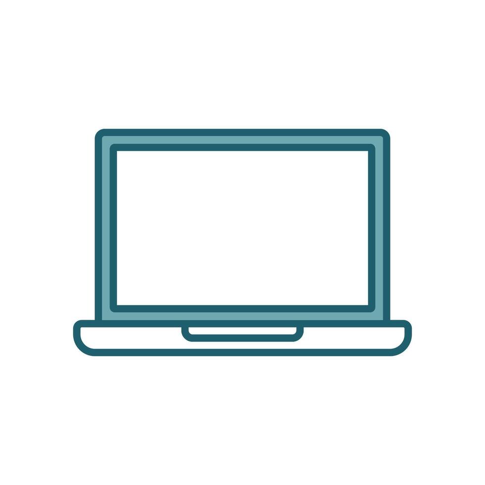 laptop icon design template simple and clean vector