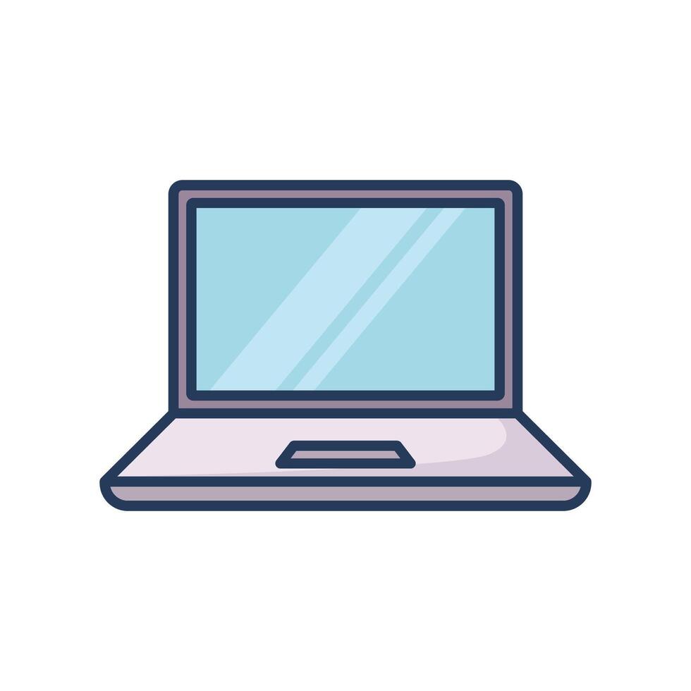laptop icon design template simple and clean vector