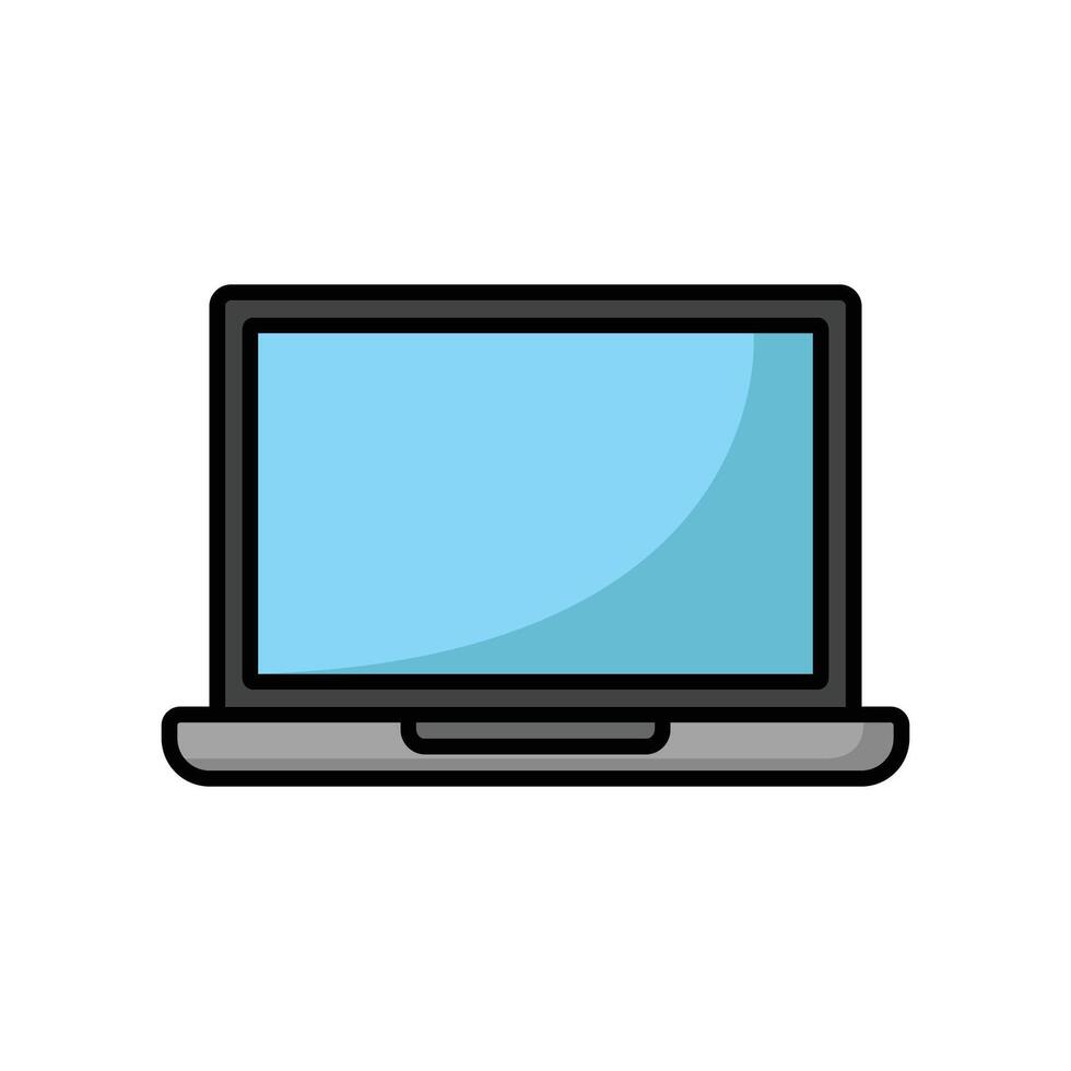 laptop icon design template simple and clean vector