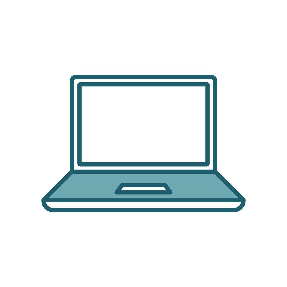 laptop icon design template simple and clean vector