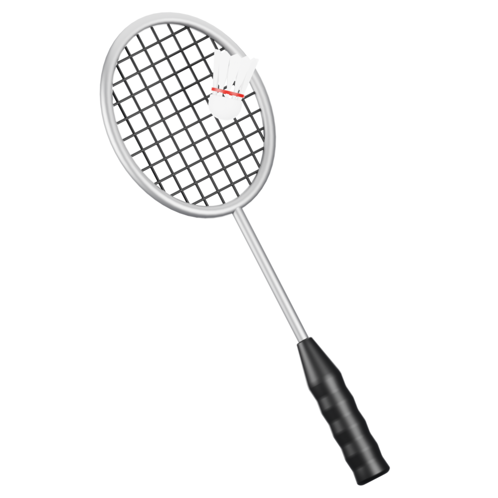 3d rendering badminton icon. 3d sport icon concept png