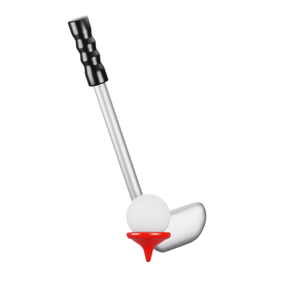 3d rendering golf icon. 3d sport icon concept png