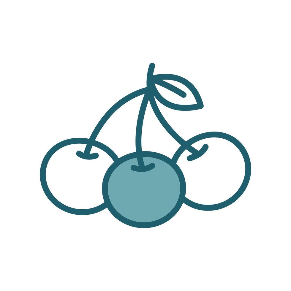 cherry icon design template simple and clean vector