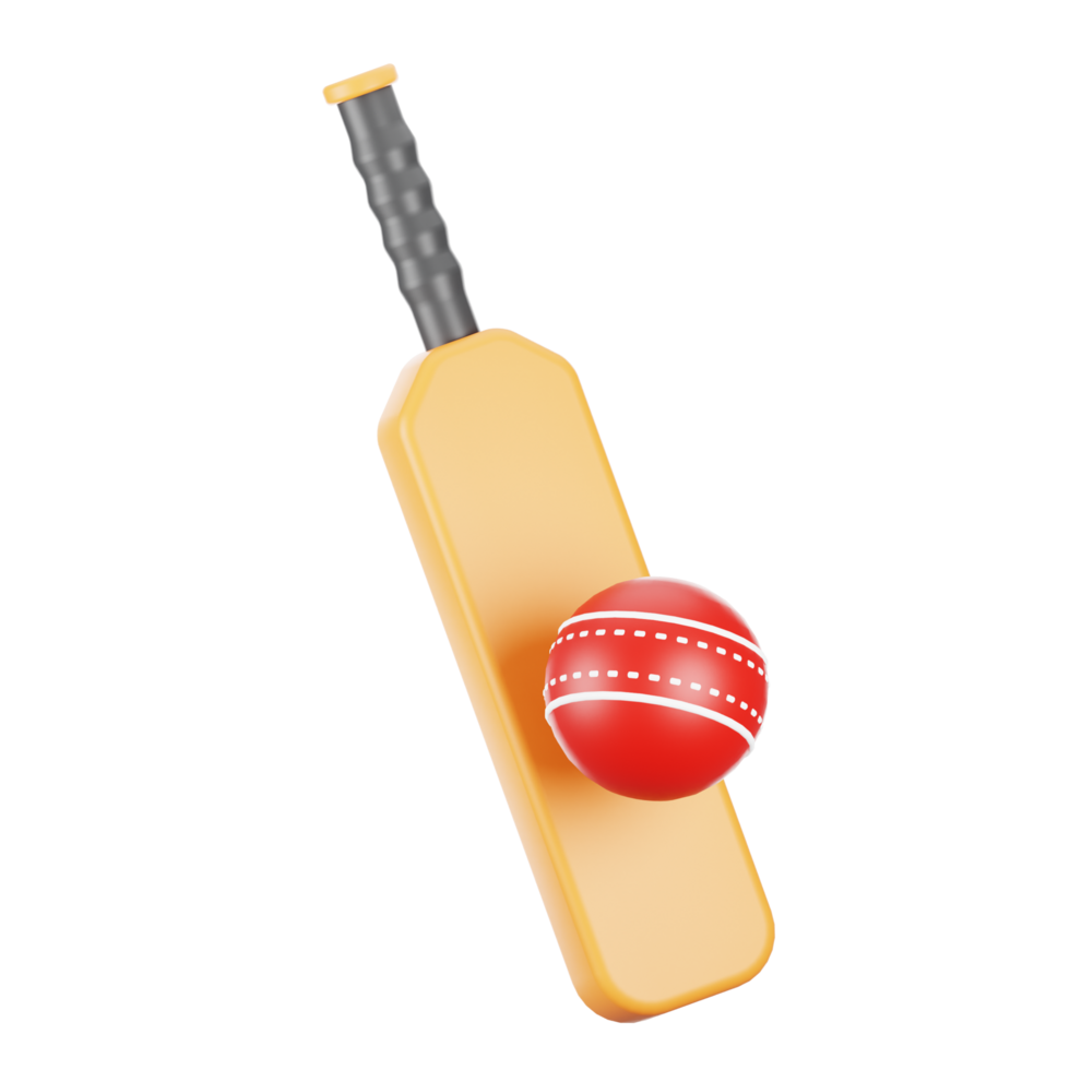 3d rendering cricket icon. 3d sport icon concept png