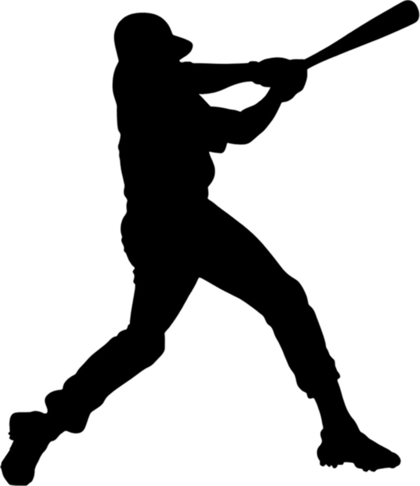 Athlete in batting stance, ready for the perfect hit. AI-Generated. png