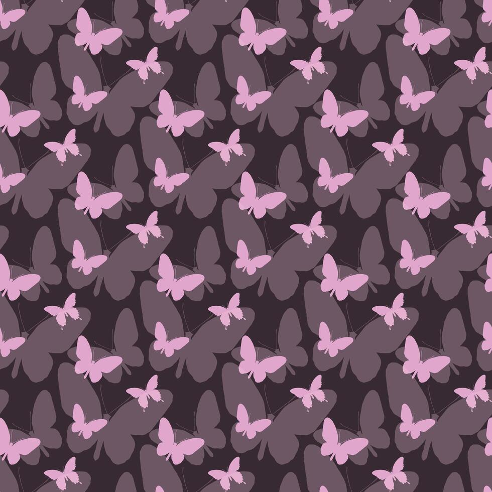 Butterfly Color Seamless Pattern Design vector