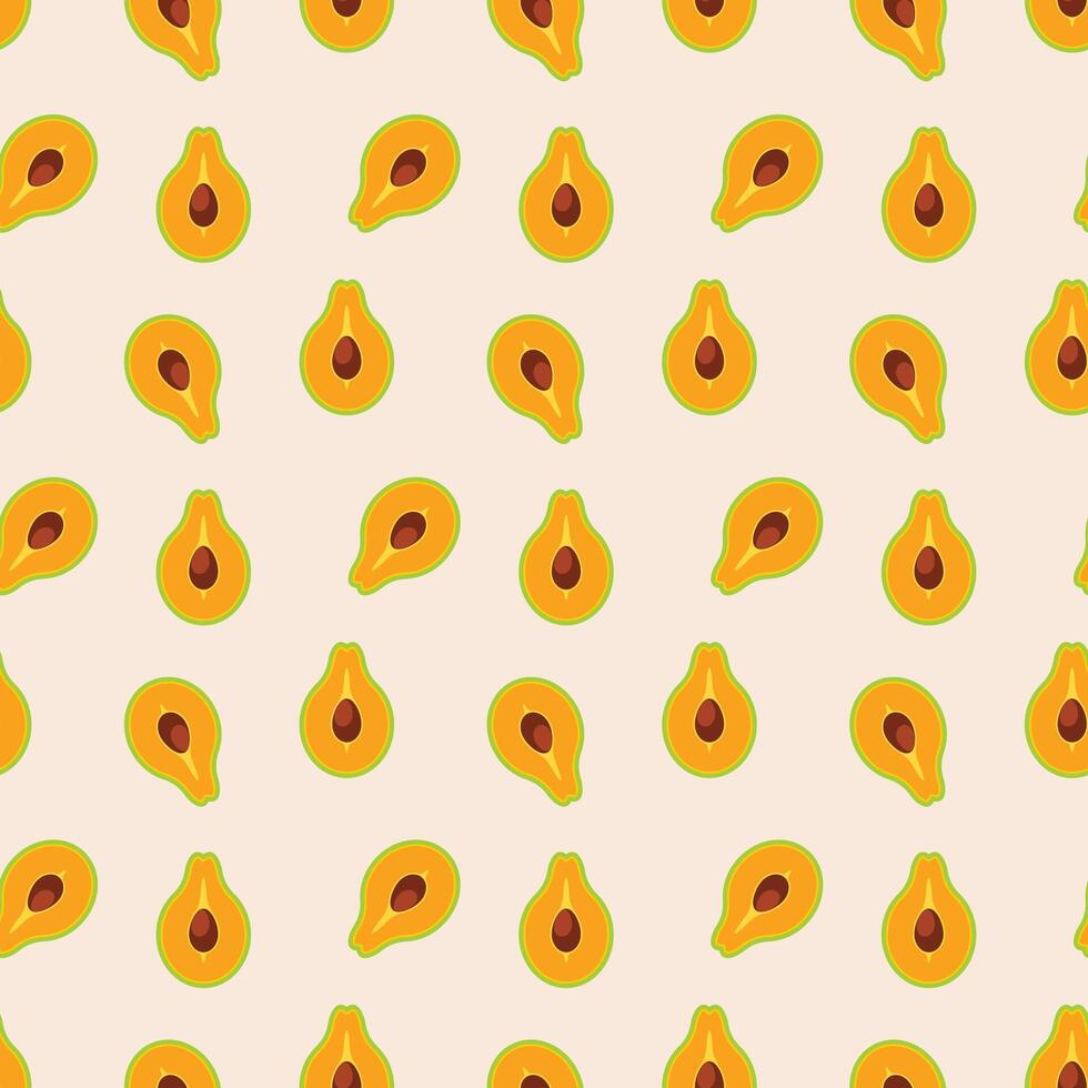 Tasty Avocado Seamless Pattern Design vector